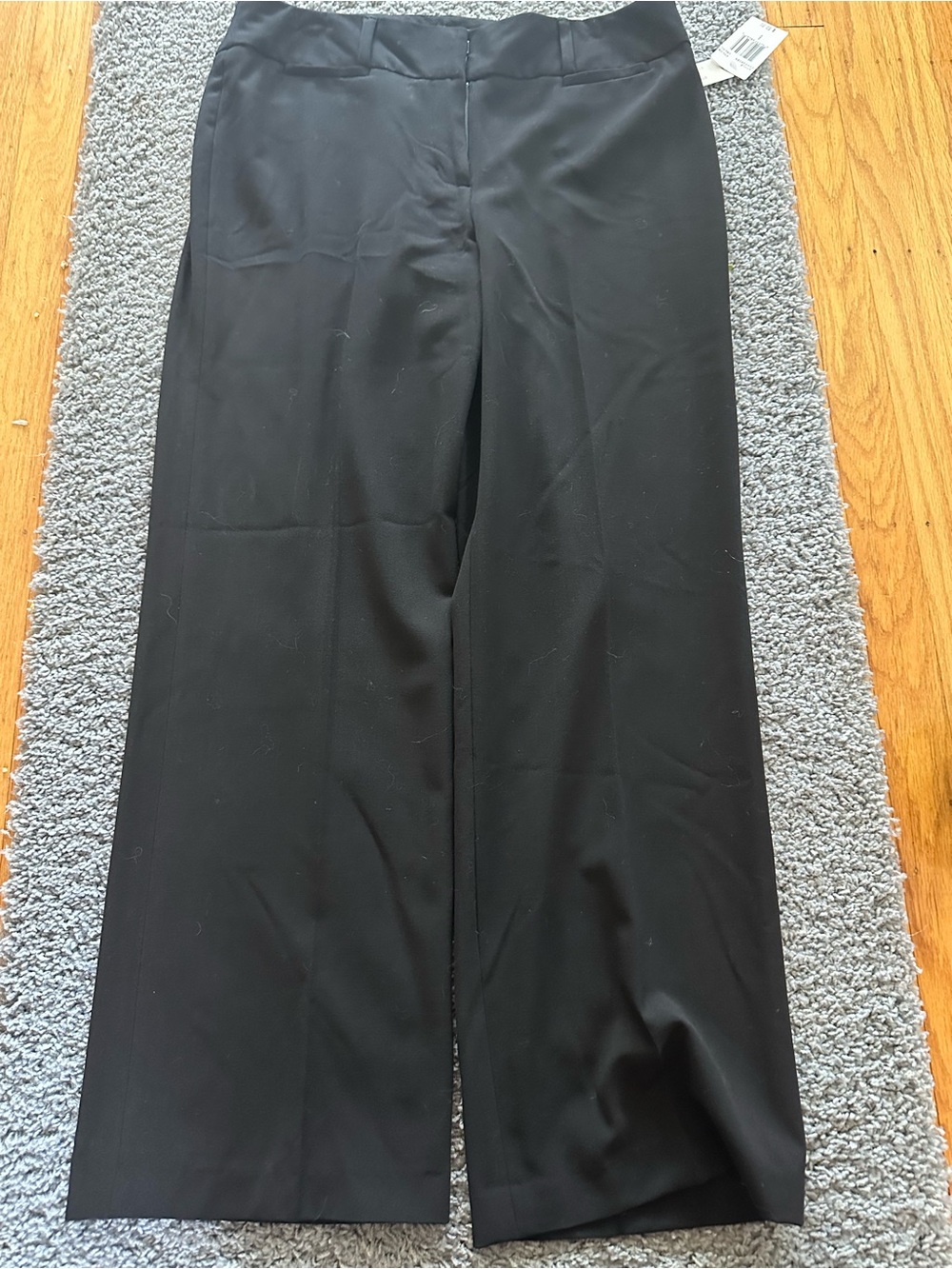 Larry Levine Black Wide-Leg Dress Pants